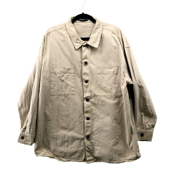 Wayne X Zavier Other - Wayne x Zavier Canvas Chore Jacket Mens 2XL Shacket Khaki Beige Utility Outdoor